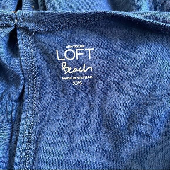 NWT LOFT Cobalt Blue Beach Romper Size XXS - Picture 9 of 12